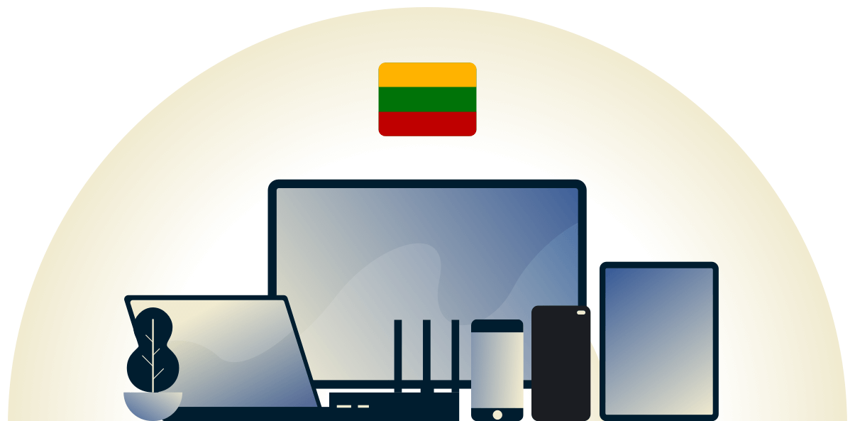 Litauen-VPN schützt eine Vielzahl von Geräten.